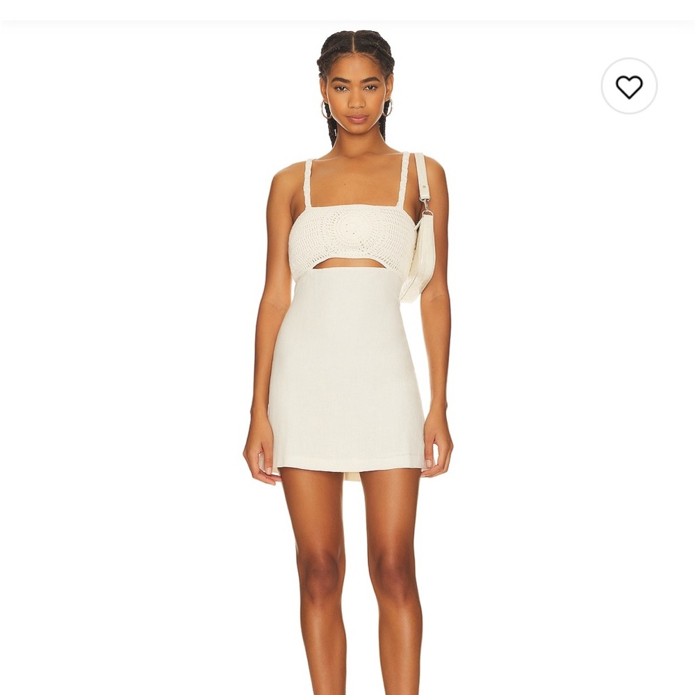 L'Academie White Bodycon Mini Dress